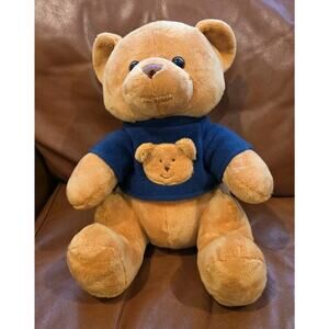 13 Inch Toys R Us Exclusive Golden Bear Blue Shirt With Bear Stuffed Animal Toy